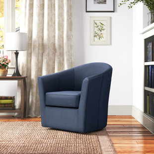 Wayfair Swivel Chairs   Hansell Upholstered Swivel Barrel Chair 